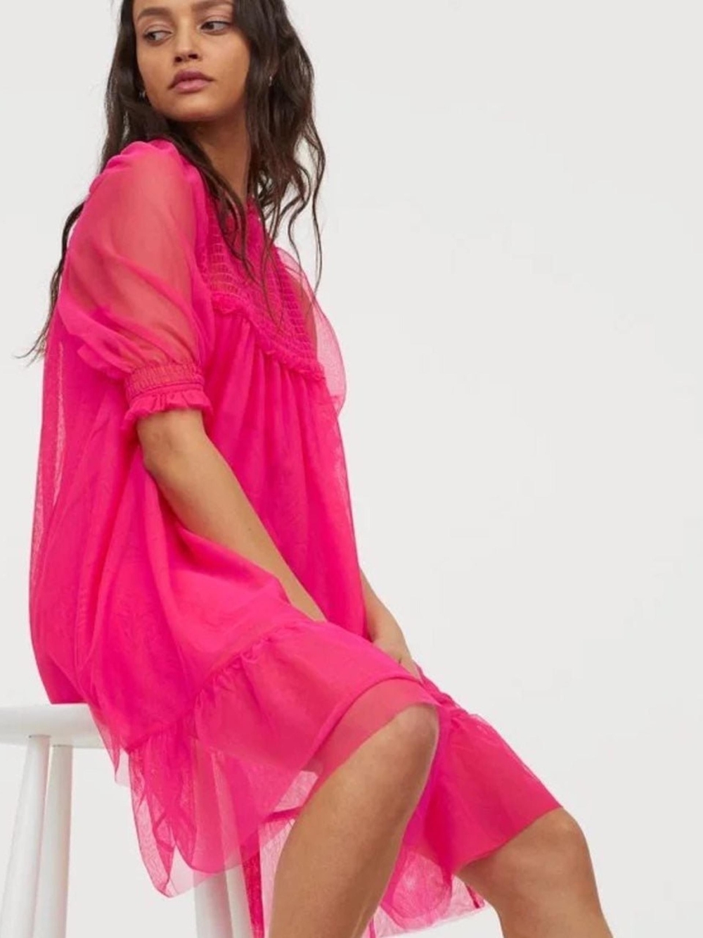 To All the Boys x H&M Pink Tulle Dress Size M